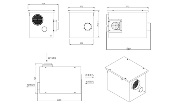 小型轉(zhuǎn)輪除濕機尺寸